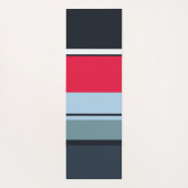 数々の色カジュアルストライプ ヨガマット (裏面)