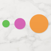 数々の色カボチャのハロウィーンパターン コンフェッティ (裏面)