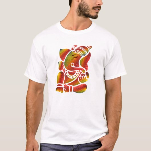 数々の色ガネーシャ絵画ズ Tシャツ (正面)