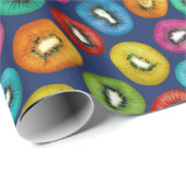 数々の色キウイパターン ラッピングペーパー (ロールコーナー)