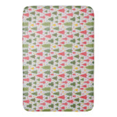 数々の色クリスマスツリー バスマット (正面縦)