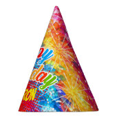 数々の色サイケデリック抽象芸術 パーティーハット (右)