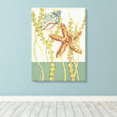 数々の色シェルパーティー キャンバスプリント (インサイチュ (ウッドフロア))