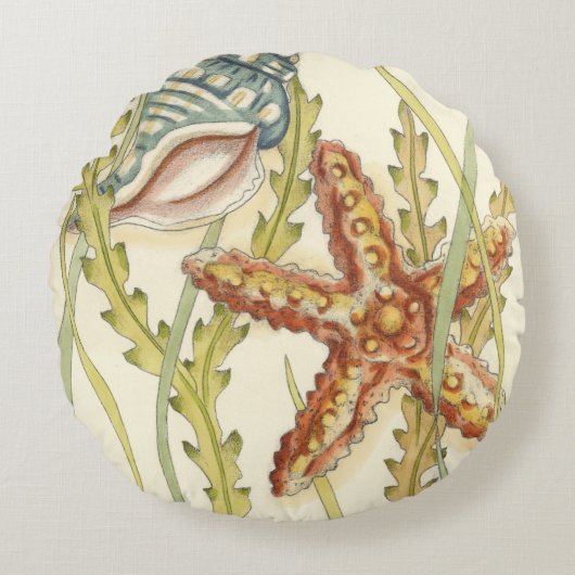 数々の色シェルパーティー ラウンドクッション (正面)