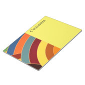 数々の色シックなモダン曲線 ノートパッド (アングル)