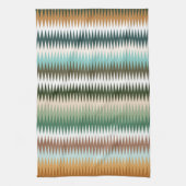 数々の色ジグ数々のザグパターン キッチンタオル (縦)