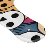 数々の色スカルパターン カッティングボード (角)