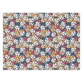 数々の色スカルパターン テーブルクロス (正面(横))