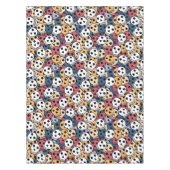 数々の色スカルパターン テーブルクロス (正面)