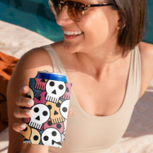 数々の色スカルパターン