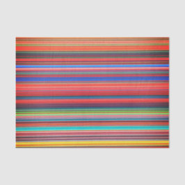 数々の色ストライプのティッシュペーパー 薄葉紙