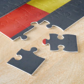 数々の色ストライプの芸術的布 ジグソーパズル (側面)