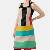 数々の色ストライプストライプ エプロン (インサイチュ)