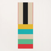 数々の色ストライプストライプ ヨガマット (裏面)