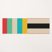 数々の色ストライプストライプ ヨガマット (正面(横))