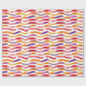 数々の色ストロ絵を描ック ラッピングペーパー (フラット)