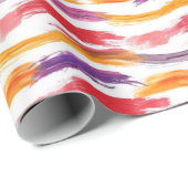 数々の色ストロ絵を描ック ラッピングペーパー (ロールコーナー)