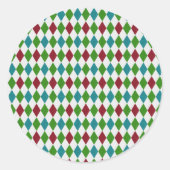 数々の色ダイヤモンドグリッター ラウンドシール (正面)