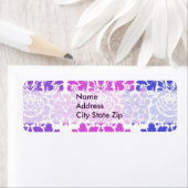 数々の色ダマスク ラベル (インサイチュ)