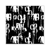 数々の色チューリップ抽象デザイン ラバースタンプ (インプリント)