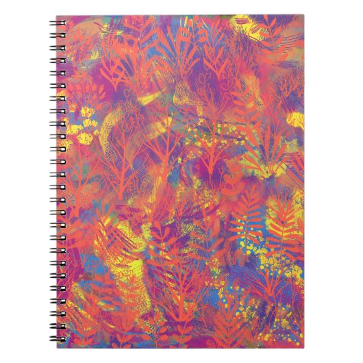 数々の色テクスチ絵を描ャ付きノート ノートブック (正面)