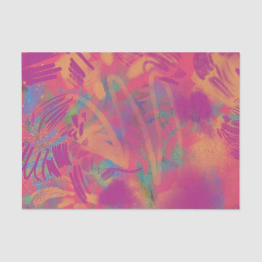 数々の色テクス絵を描チャティッシュペーパー 薄葉紙 (正面)