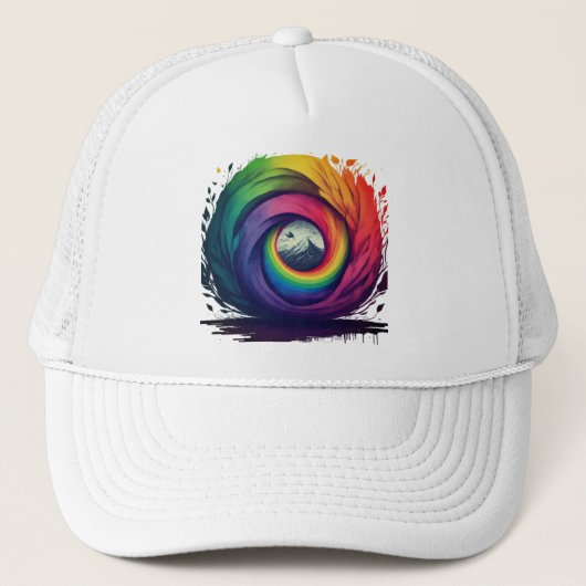 数々の色デザイン キャップ (正面)