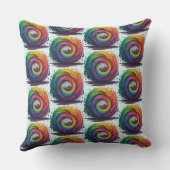 数々の色デザイン クッション (裏面)