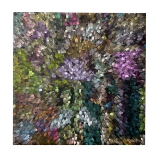 数々の色デジタル抽象芸術 タイル (正面)