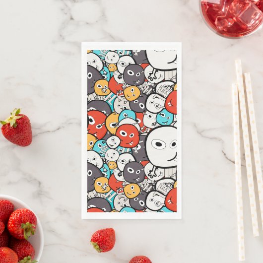 数々の色ドードルモンスター顔 (インサイチュ)