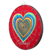 数々の色バレンタインハートサンダー_コーブ ダーツボード (正面右)