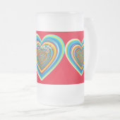 数々の色バレンタインハートサンダー_コーブ フロストグラスビールジョッキ (正面右)