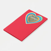 数々の色バレンタインハートサンダー_コーブ ポストイット (アングル)