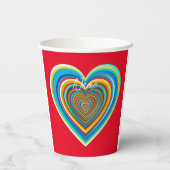 数々の色バレンタインハートサンダー_コーブ 紙コップ (裏面)