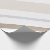 数々の色パステルストライプの ラッピングペーパー (角)