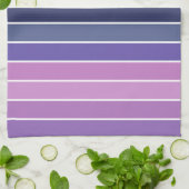 数々の色パタストライプのーン キッチンタオル (折り畳み)
