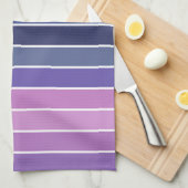 数々の色パタストライプのーン キッチンタオル (四つ折り)