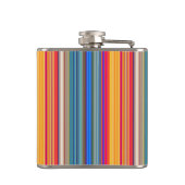 数々の色パタストライプのーン フラスク (裏面)