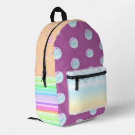 数々の色パターアートンスタイル プリントバックパック