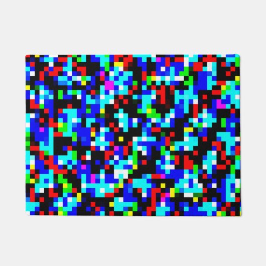 数々の色パターン ドアマット (正面)