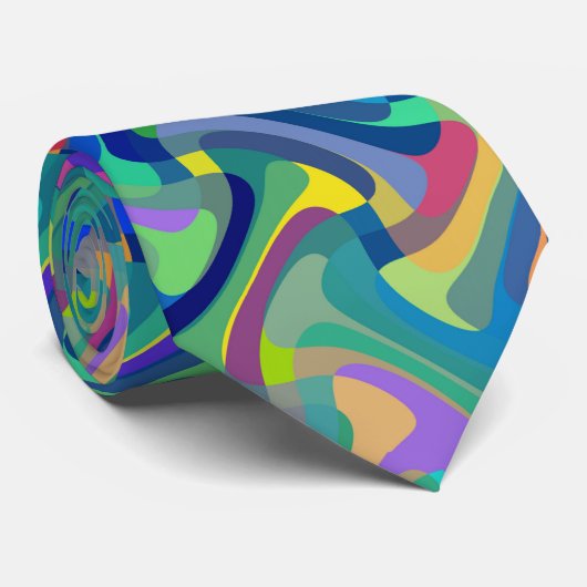 数々の色パターン ネクタイ (ロール)