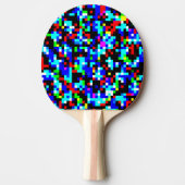 数々の色パターン 卓球ラケット (正面)
