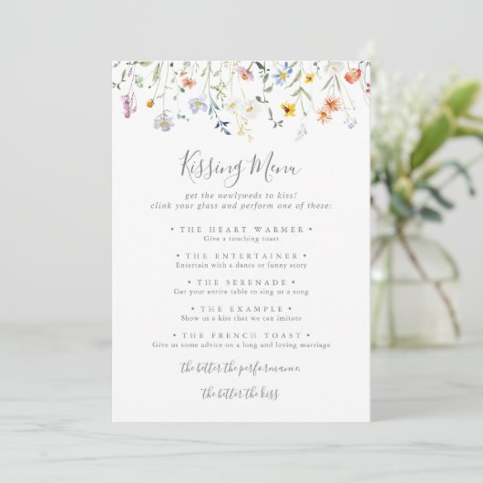 数々の色フローラのメ結婚ニューキスをするゲームカード (スタンド正面)