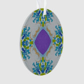 数々の色フローラモザイクオーナメント オーナメント (正面)