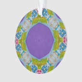 数々の色フローラモザイクオーナメント オーナメント (正面)