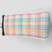 数々の色プ市松模様にライド ゴルフヘッドカバー (正面)