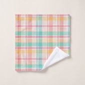 数々の色プ市松模様にライド バスタオルセット (ウォッシュタオル)