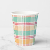 数々の色プ市松模様にライド 紙コップ (正面)