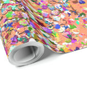 数々の色モザイクグモダンリットグリッター#5 ラッピングペーパー (ロールコーナー)