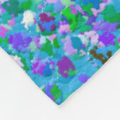 数々の色モザイクモダングリットグリッター#2 フリースブランケット (角)